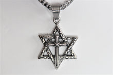 Load image into Gallery viewer, Together in Unity Star and Cross Necklace