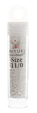 Load image into Gallery viewer, CBM0231v RD crystal white delica miyuki seed bead 11/0