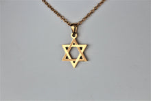 Load image into Gallery viewer, Gold Star of David Necklace
