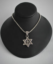 Load image into Gallery viewer, Star of David with Cross Necklace
