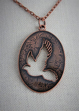 Load image into Gallery viewer, Oval Pendant with Dove
