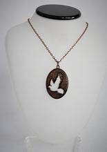 Load image into Gallery viewer, Oval Pendant with Dove
